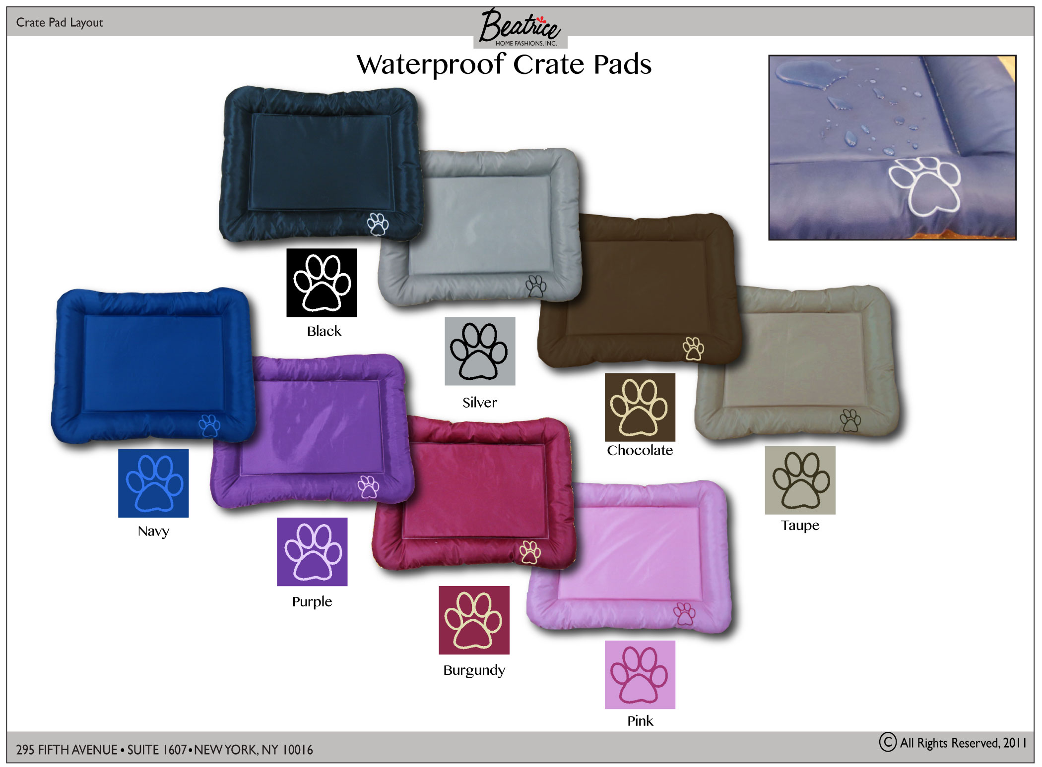 WATERPROOF CRATE PADS